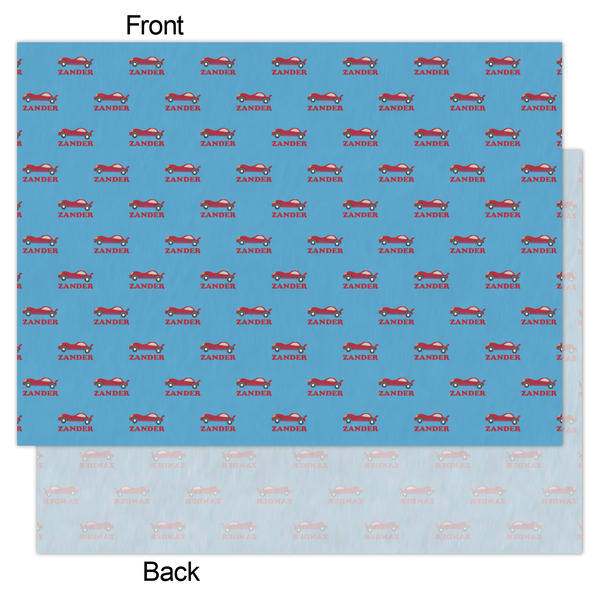 Race Car Tissue Paper - Lightweight - Large - Front & Back