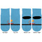 Race Car Toddler Ankle Socks - Double Pair - Front and Back - Apvl