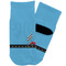 Race Car Toddler Ankle Socks - Single Pair - Front and Back