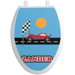 Race Car Toilet Seat Decal - Elongated (Personalized)