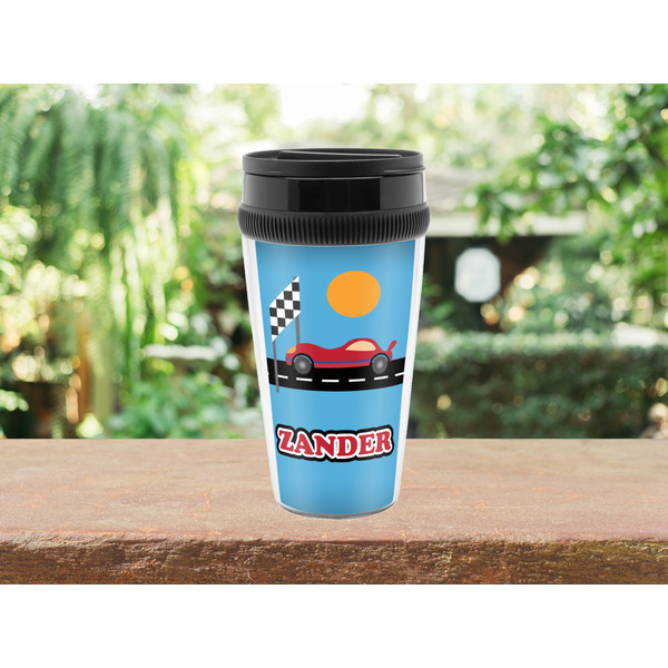 Race Car Travel Mug Lifestyle (Personalized)