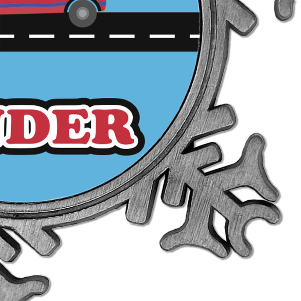 Race Car Vintage Snowflake - Detail