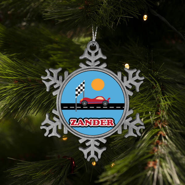 Race Car Vintage Snowflake - (LIFESTYLE)