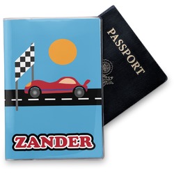 Race Car Vinyl Passport Holder (Personalized)