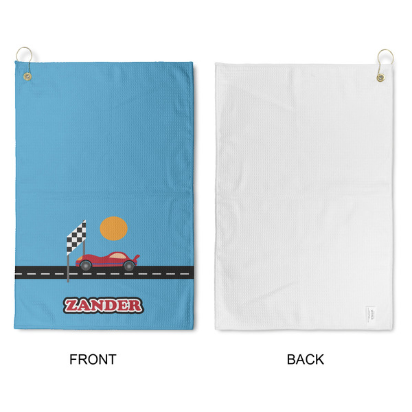 Race Car Waffle Weave Golf Towel - Approval