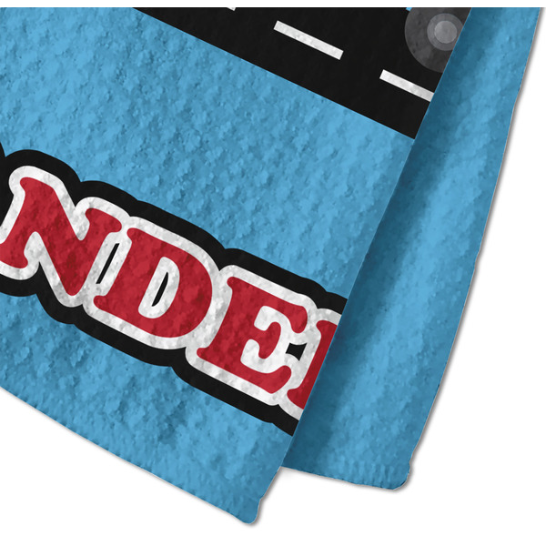 Race Car Waffle Weave Towel - Closeup of Material Image