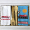Race Car Waffle Weave Towels - 2 Print Styles