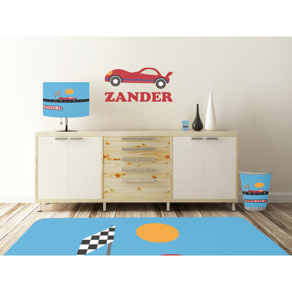 Race Car Wall Graphic Decal Wooden Desk