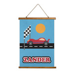 Race Car Wall Hanging Tapestry - Tall (Personalized)