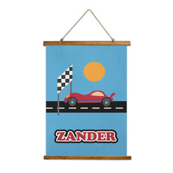 Race Car Wall Hanging Tapestry - Tall (Personalized)