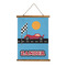 Race Car Wall Hanging Tapestry - Tall (Personalized)