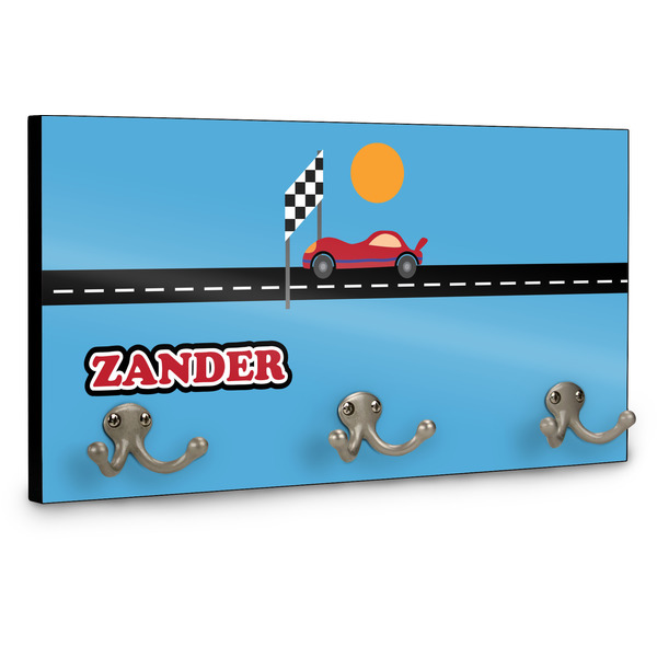 Race Car Wall Mounted Coat Hanger - Side View