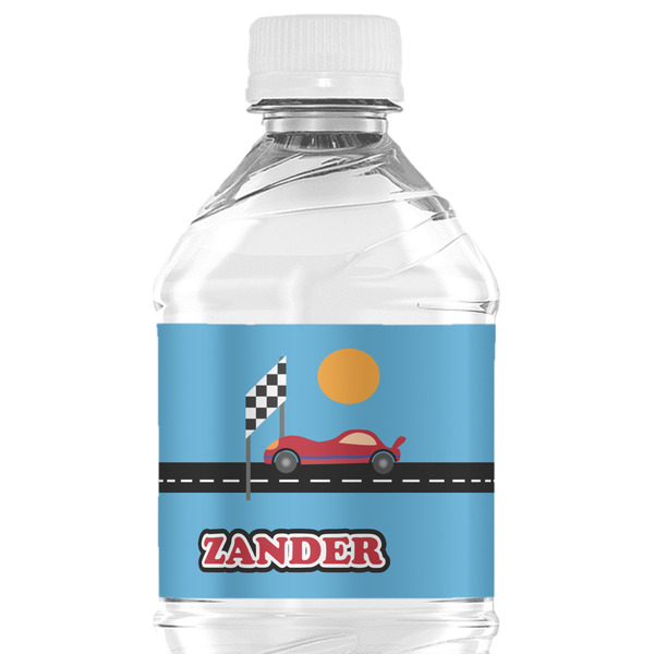Custom Race Car Water Bottle Labels - Custom Sized (Personalized)