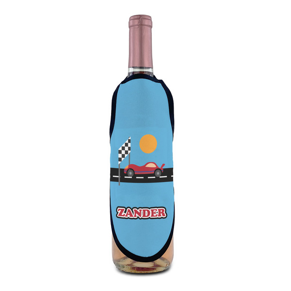 Race Car Wine Bottle Apron - IN CONTEXT