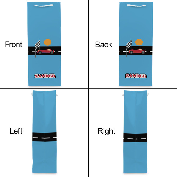 Race Car Wine Gift Bag - Gloss - Approval