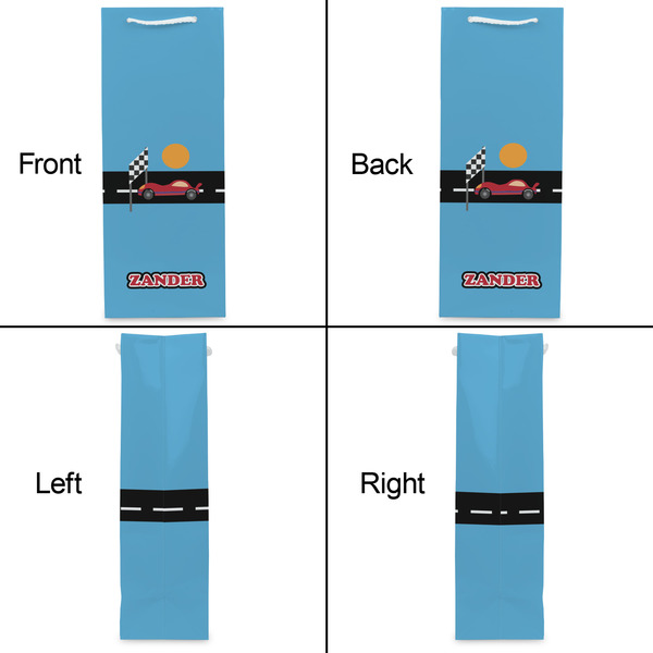 Race Car Wine Gift Bag - Matte - Approval