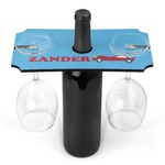 Race Car Wine Bottle & Glass Holder (Personalized)