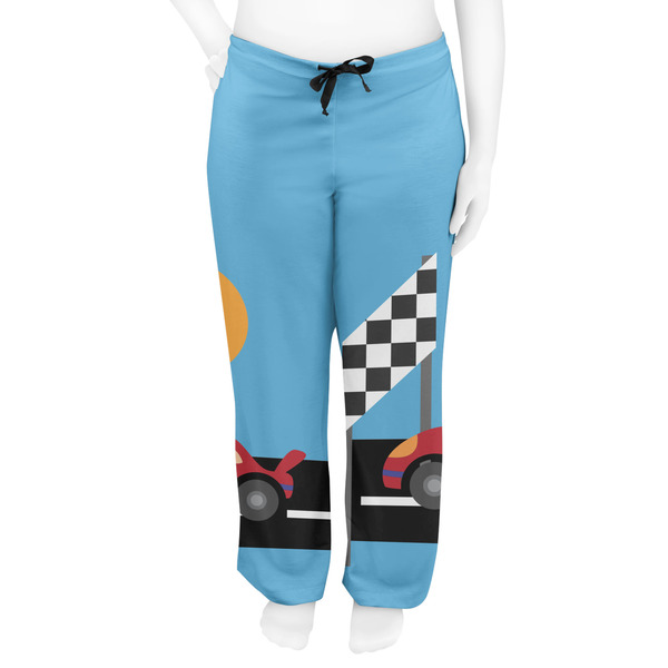 Race Car Women's Pj on model - Front