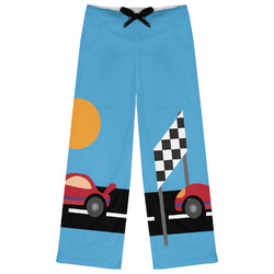 Race Car Womens Pajama Pants - XL (Personalized)