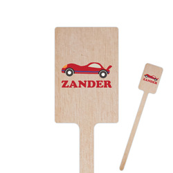 Race Car Rectangle Wooden Stir Sticks (Personalized)