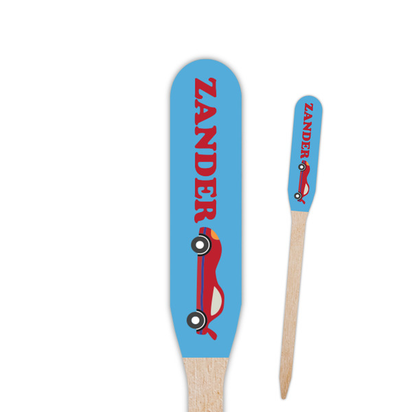 Custom Race Car Paddle Wooden Food Picks (Personalized)