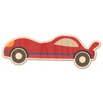 Race Car Genuine Maple or Cherry Wood Sticker