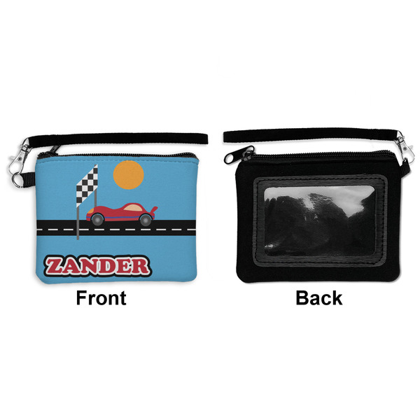 Race Car Wristlet ID Cases - Front & Back