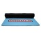 Race Car Yoga Mat Rolled up Black Rubber Backing