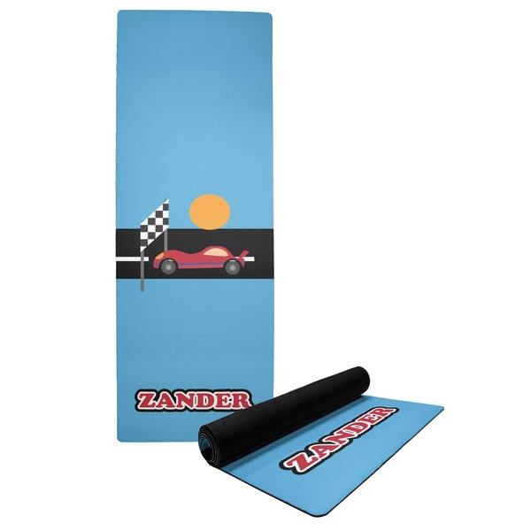 Custom Race Car Yoga Mat (Personalized)