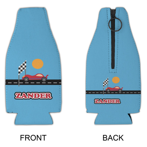 Race Car Zipper Bottle Cooler - APPROVAL
