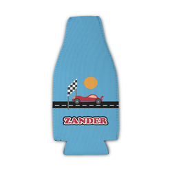 Race Car Zipper Bottle Cooler (Personalized)