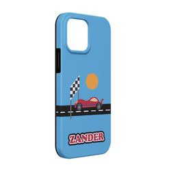 Race Car iPhone Case - Rubber Lined - iPhone 13 Pro (Personalized)