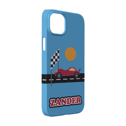 Race Car iPhone Case - Plastic - iPhone 14 (Personalized)