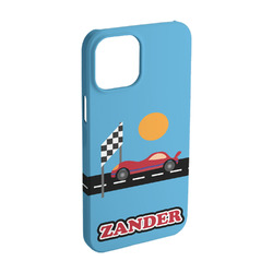 Race Car iPhone Case - Plastic - iPhone 15 (Personalized)
