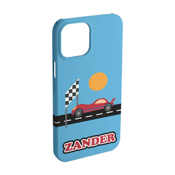 Race Car iPhone Case - Plastic - iPhone 15 Pro (Personalized)