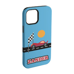Race Car iPhone Case - Rubber Lined - iPhone 15 Pro (Personalized)