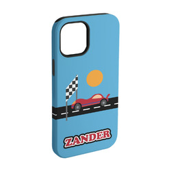 Race Car iPhone Case - Rubber Lined - iPhone 15 (Personalized)