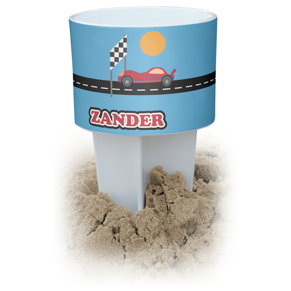 Custom Race Car Beach Spiker Drink Holder (Personalized)