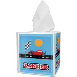 Race Car Tissue Box Cover (Personalized)
