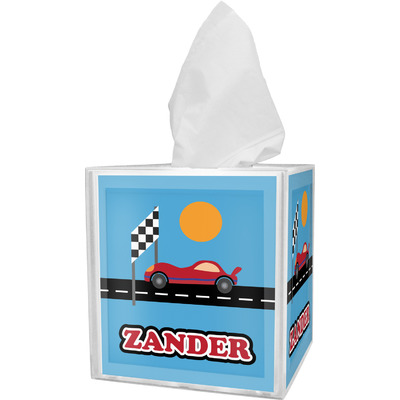 Custom Race Car Tissue Box Cover (Personalized)