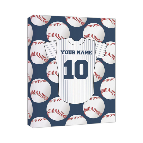 Custom Baseball Jersey Canvas Print (Personalized)