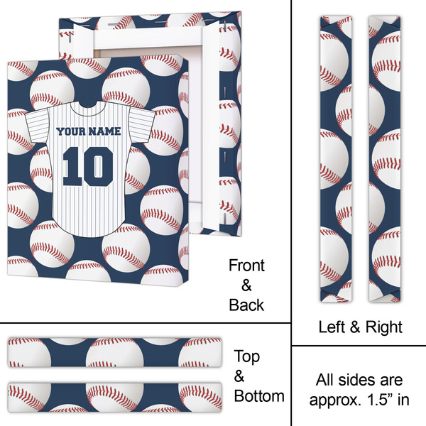 Baseball Jersey 11x14 - Canvas Print - Approval