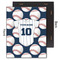 Baseball Jersey 11x14 Wood Print - Front & Back View