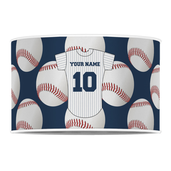 Baseball Jersey 12" Drum Lampshade - FRONT (Poly Film)