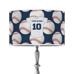 Baseball Jersey 12" Drum Lamp Shade - Poly-film (Personalized)