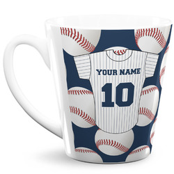 Baseball Jersey 12 Oz Latte Mug (Personalized)