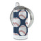 Baseball Jersey 12 oz Stainless Steel Sippy Cups - FULL (back angle)