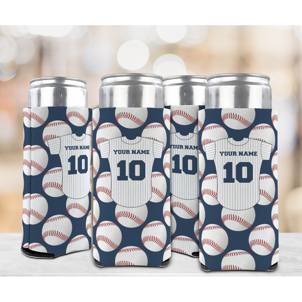 Baseball Jersey 12oz Tall Can Sleeve - Set of 4 - LIFESTYLE
