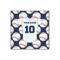 Baseball Jersey Wood Print - 12x12 (Personalized)