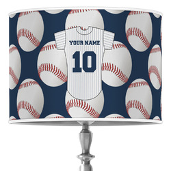 Baseball Jersey 16" Drum Lamp Shade - Poly-film (Personalized)